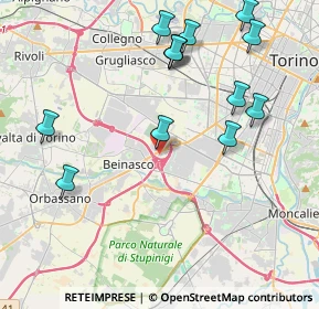 Mappa Viale Fornaci, 10092 Beinasco TO, Italia (4.58846)