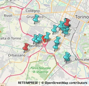 Mappa Viale Fornaci, 10092 Beinasco TO, Italia (3.276)