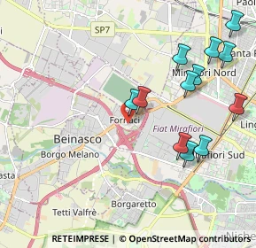 Mappa Viale Fornaci, 10092 Beinasco TO, Italia (2.2425)