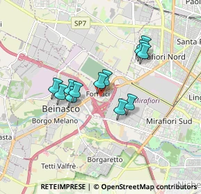 Mappa Viale Fornaci, 10092 Beinasco TO, Italia (1.3525)