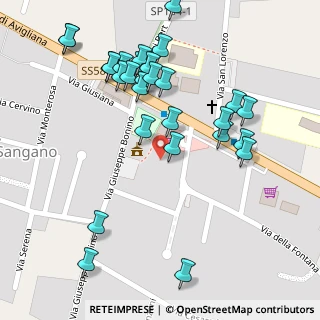 Mappa Piazza Marco Matta, 10090 Sangano TO, Italia (0.12143)