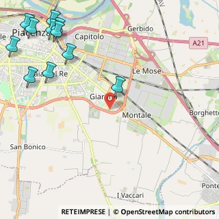 Mappa Tangenziale Sud, 29122 Piacenza PC, Italia (3.32182)