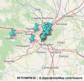 Mappa Via Severino Casana, 10144 Torino TO, Italia (6.92455)