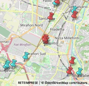 Mappa Via Severino Casana, 10144 Torino TO, Italia (2.98667)