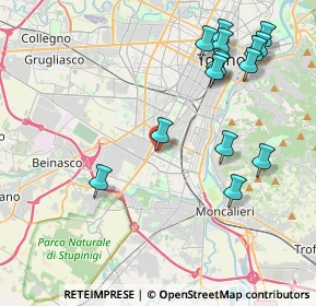 Mappa Via Severino Casana, 10144 Torino TO, Italia (4.684)