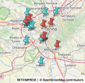 Mappa Via Severino Casana, 10144 Torino TO, Italia (6.40706)