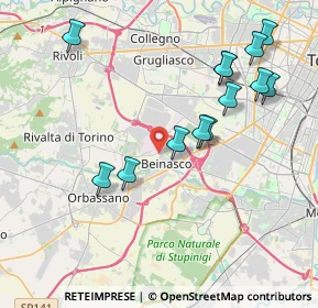 Mappa Via Rivoli, 10092 Beinasco TO, Italia (4.17077)