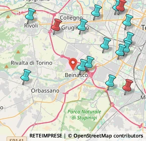Mappa Via Rivoli, 10092 Beinasco TO, Italia (5.09688)