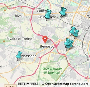Mappa Via Rivoli, 10092 Beinasco TO, Italia (4.66455)