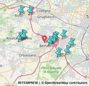 Mappa Via Rivoli, 10092 Beinasco TO, Italia (3.52786)