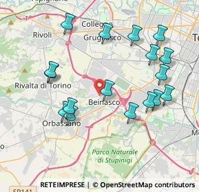 Mappa Via Rivoli, 10092 Beinasco TO, Italia (4.13471)