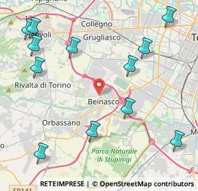 Mappa Via Rivoli, 10092 Beinasco TO, Italia (5.43083)