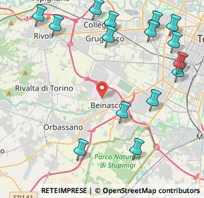Mappa Via Rivoli, 10092 Beinasco TO, Italia (5.45333)