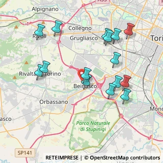 Mappa Via Rivoli, 10092 Beinasco TO, Italia (4.212)