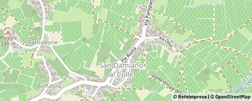 Mappa San Damiano al Colle