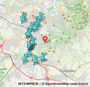 Mappa Strada di Tetti Gramaglia, 10133 Torino TO, Italia (3.57111)