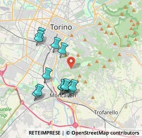 Mappa Strada di Tetti Gramaglia, 10133 Torino TO, Italia (3.48538)