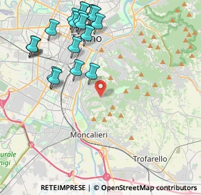 Mappa Strada di Tetti Gramaglia, 10133 Torino TO, Italia (4.9555)