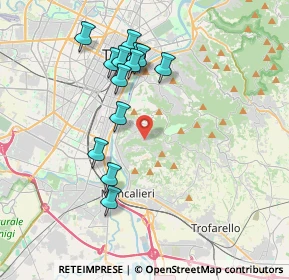 Mappa Strada di Tetti Gramaglia, 10133 Torino TO, Italia (3.64154)
