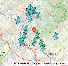 Mappa Strada di Tetti Gramaglia, 10133 Torino TO, Italia (3.9035)