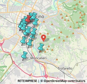 Mappa Strada di Tetti Gramaglia, 10133 Torino TO, Italia (3.879)