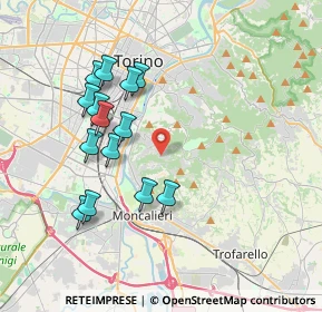 Mappa Strada di Tetti Gramaglia, 10133 Torino TO, Italia (3.63929)