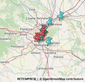 Mappa Strada di Tetti Gramaglia, 10133 Torino TO, Italia (6.20833)