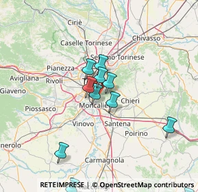 Mappa Strada di Tetti Gramaglia, 10133 Torino TO, Italia (17.1175)