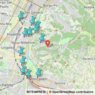 Mappa Strada di Tetti Gramaglia, 10133 Torino TO, Italia (2.48667)