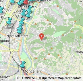 Mappa Strada di Tetti Gramaglia, 10133 Torino TO, Italia (3.405)