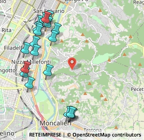 Mappa Strada di Tetti Gramaglia, 10133 Torino TO, Italia (2.5455)