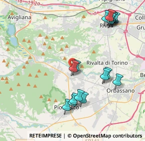 Mappa Via Devesio, 10090 Bruino TO, Italia (4.54353)