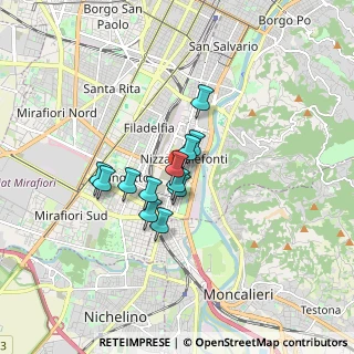 Mappa Piazza Fabio Filzi, 10127 Torino TO, Italia (1.135)