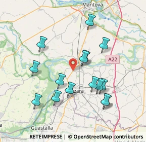 Mappa Via Zara Zanetta, 46020 Motteggiana MN, Italia (7.37667)