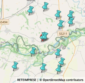 Mappa Via G. Garibaldi, 27030 Gambarana PV, Italia (4.59357)