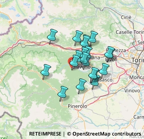 Mappa Borg. Minietti 12 Fraz, 10094 Giaveno TO, Italia (9.796)