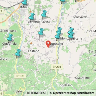 Mappa 27040 Montescano PV, Italia (3.015)