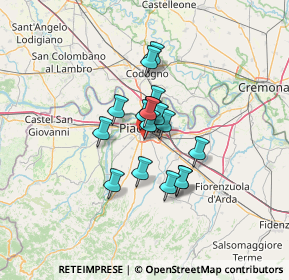 Mappa Via Luigi, 29122 Piacenza PC, Italia (8.11611)