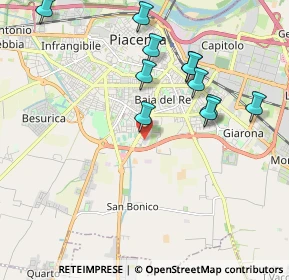 Mappa Via Luigi, 29122 Piacenza PC, Italia (2.02727)