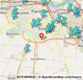 Mappa Via Luigi, 29122 Piacenza PC, Italia (2.464)