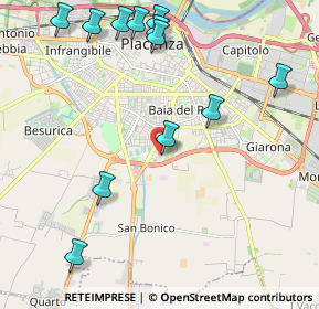 Mappa Via Luigi, 29122 Piacenza PC, Italia (2.565)