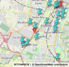 Mappa Via Felice Rignon, 10135 Torino TO, Italia (2.5625)