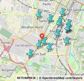 Mappa Via Felice Rignon, 10135 Torino TO, Italia (1.896)
