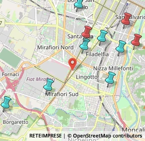 Mappa Via Felice Rignon, 10135 Torino TO, Italia (2.72455)