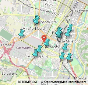 Mappa Via Felice Rignon, 10135 Torino TO, Italia (1.788)