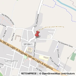 Mappa Via Gino Giovanni, 21, 10090 Sangano, Torino (Piemonte)