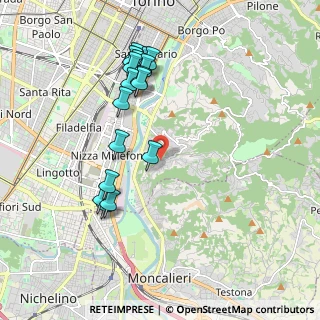 Mappa Strada Santa Lucia, 10133 Torino TO, Italia (1.96529)