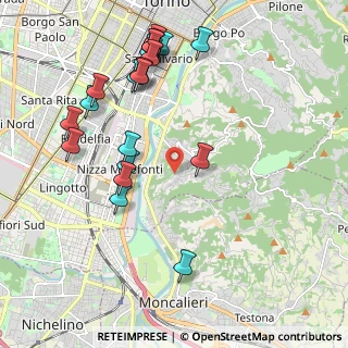 Mappa Strada Santa Lucia, 10133 Torino TO, Italia (2.2955)