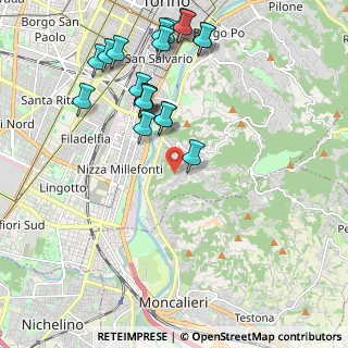 Mappa Strada Santa Lucia, 10133 Torino TO, Italia (2.2545)