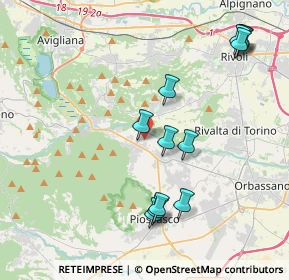 Mappa Via Gino G., 10090 Sangano TO, Italia (4.30667)